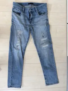 UNIQLO ダメージデニム 30/32 ライトブルー