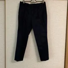 グリーンレーベルリラクシング ダークネイビー プリーツスラックス