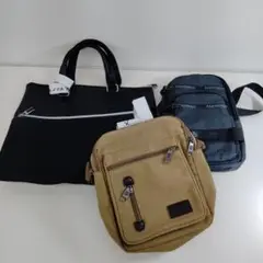 【植136】メンズ向け　バッグ　3点セット 未使用