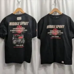 KAMINARI カミナリモータース プリント 半袖Tシャツ 中排気量 M
