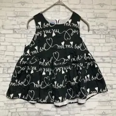 minisol ハート柄 ノースリーブ 8y イタリア製　レディース　子供服