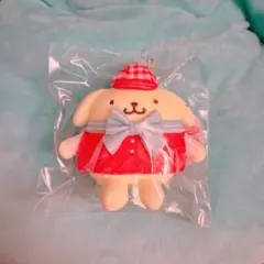 サンリオ　いちご新聞　ハッピーバレンタインポムポムプリンマスコットぬいぐるみ