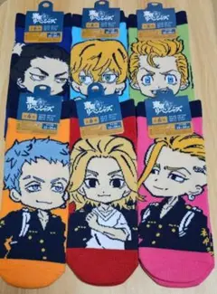 東京リベンジャーズ靴下 22-24cm 6足セット