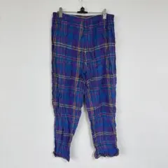 Kathryn【M】チェック柄パンツ 100%コットン ナチュラル カジュアル