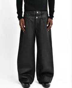 asapmode Stacked Oil Coating Pants M - メルカリ
