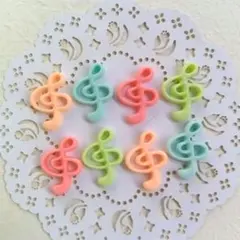 デコパーツ ト音記号 チャーム ハンドメイド 音符　ネイルパーツ　ウィッシュコア