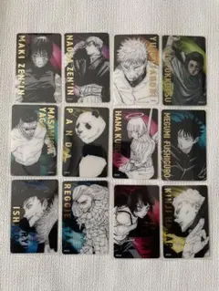 芥見下々　呪術廻戦展　箔押しクリアカードコレクション　Cセット　12枚