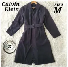 機能美 カルバンクライン 撥水 ロングベルテッドコート ライナー付 マキシ丈