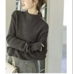 ⭐︎美品⭐︎Noble アームウォーマー付きニット グレー