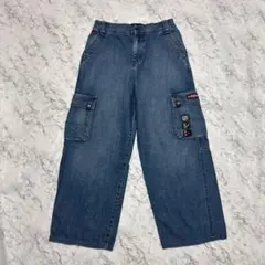 QUIKSILVER カーゴポケット ワイドデニム M相当 Y2K ストリートのサムネイル
