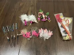 成人式 髪飾り まとめ売り 和装 振袖用 かんざしセット レトロ ヴィンテージ