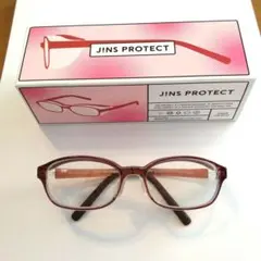 JINS 花粉CUT キッズ用メガネ ピンクブラウン