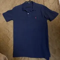 90s USA製 ポロラルフローレン ブラック ポロシャツ 墨黒 古着 レトロ 