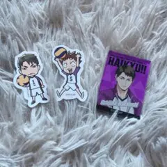 ハイキュー 牛島若利 天童覚 マグネット ステッカー