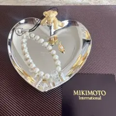 新品未使用MIKIMOTO ハート型のトレイパールストラップアロマパレット付き
