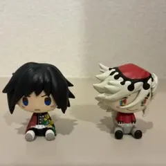 一番くじ鬼滅の刃E賞　ちょこのっこフィギュア義勇と童磨