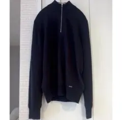 DIESEL ハーフジップ セーター ニット ブラック M メンズ ディーゼル