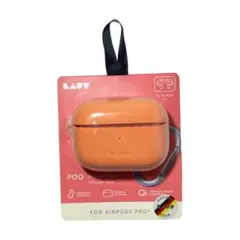 【新品】LAUT AirPods Pro シリコンケース（コーラル）カラビナ付き