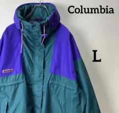 Columbia ナイロンジャケット マルチカラー　ビンテージ　90s