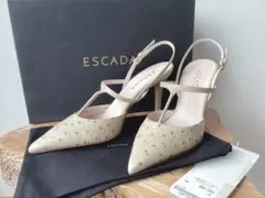 【ESCADA】ハイヒールパンプス　サンダル　24ｃｍ　定価66000円のサムネイル