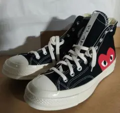 は*こ様 プレイ コム デ ギャルソン×コンバース　 ハイカットスニーカー ブラ