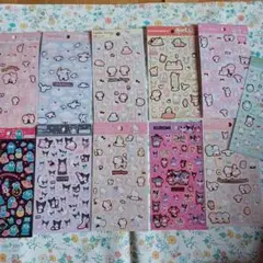 ダイソーサンリオ箔押しシール11枚セット②