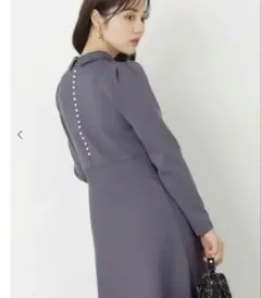 [Sayu様]PROPORTION クラシカルフレアニットワンピース