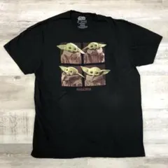 す*ー様 スターウォーズ マンダロリアン グローグー Tシャツ L ブラック ベのサムネイル