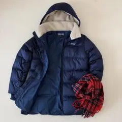 【美品】定価3万程度　patagonia　裏ボア ダウンジャケット ネイビー　M