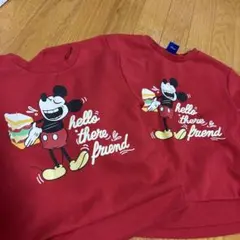 ミッキーマウス トレーナー 赤　２枚セット