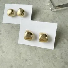 ゴールドフープ樹脂ピアス・ピアス・イヤリング