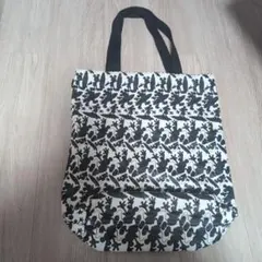 ①レアトートバッグ ホワイト/ブラックfrancfrancのミッキートートバッグ