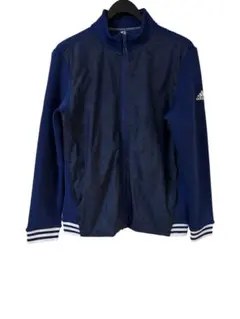 adidas ジャージ　トラックジャケット　ネイビーブルー×ホワイト　M 大特価