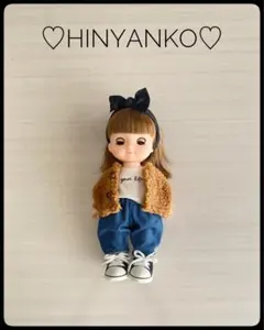 【NO.375】ソランちゃん☆メルちゃん　ボアジャケット　カジュアルコーデ