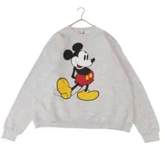 90s USA製 Disney XL ミッキー ビッグプリント スウェット