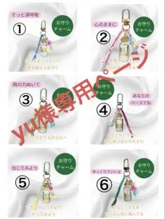 【yu様専用 お守りチャーム 6点セット】