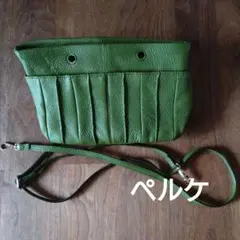 【ペルケ】perche　バッグ　レディース　グリーン　ショルダーストラップのサムネイル
