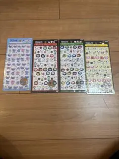 ボンボンドロップシール　4枚　スヌーピー、スティッチ