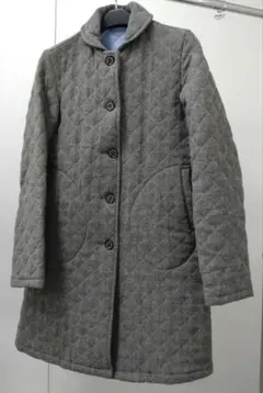 Mackintosh　キルティングウールコート　32（XS～S相当）　グレー中綿