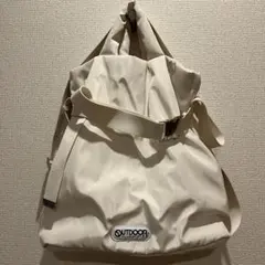 OUTDOOR PRODUCTS ２wayショルダーバッグ アイボリー