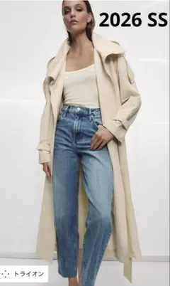 ZARA ZW COLLECTION テーパードハイウエストデニムパンツ 38