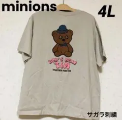 minions レディース　Tシャツ　4L ティム　サガラ刺繍のサムネイル