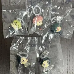 呪術廻戦　死滅回游　めじるしアクセサリー　ガチャガチャ　5点セット