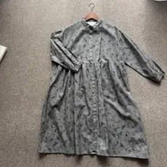 cloudnine 花柄ロングシャツワンピース