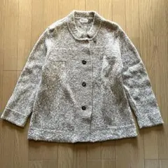 新品 レディース ALFAMA セーター ニット ベージュ M ウール80%