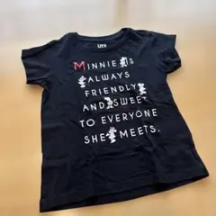 UNIQLO Minnie Mouse Tシャツ 110サイズ ブラック