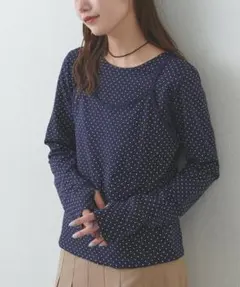 アンサンブル！　umm.　ドットキャミセットロンT カットソー　ディスコート取扱