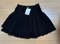 MANON キュロットフリルスカート ブラック【新品・未使用】150