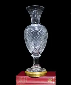 オールド・バカラ 博物館級 大型30cm センターピース 花瓶&コンポート大理石 オールド・バカラ 博物館級 大型30cm センターピース 花瓶&コンポート