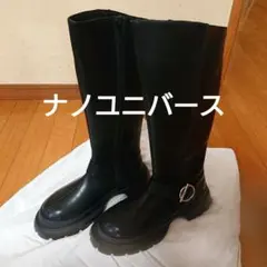 未使用 ナノユニバース ロングブーツ24.5センチのサムネイル